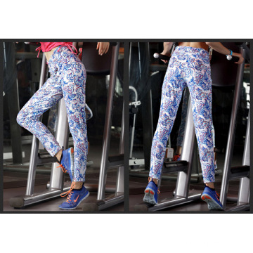 Womens Leggings Fitness coloré antibactérien souple ceinture élastique Yoga pantalons